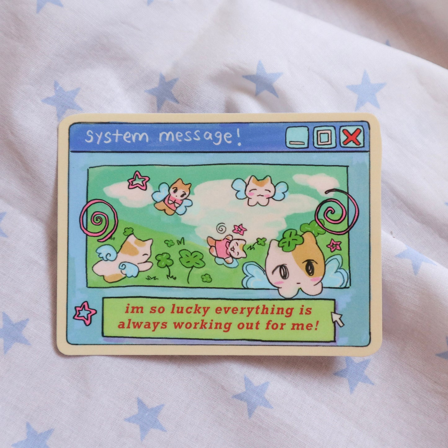 System Message Sticker