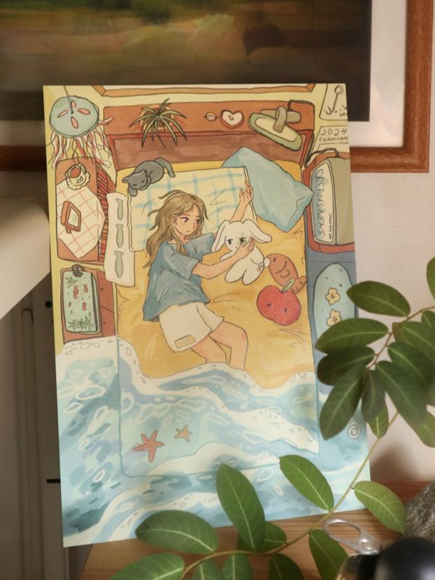 Ocean Room A4 Print