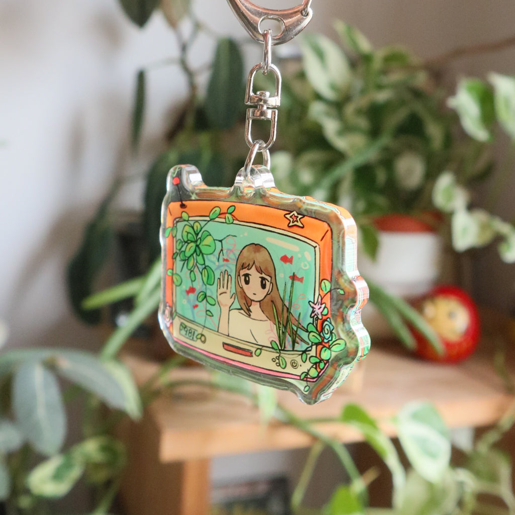TV Girl Keyring