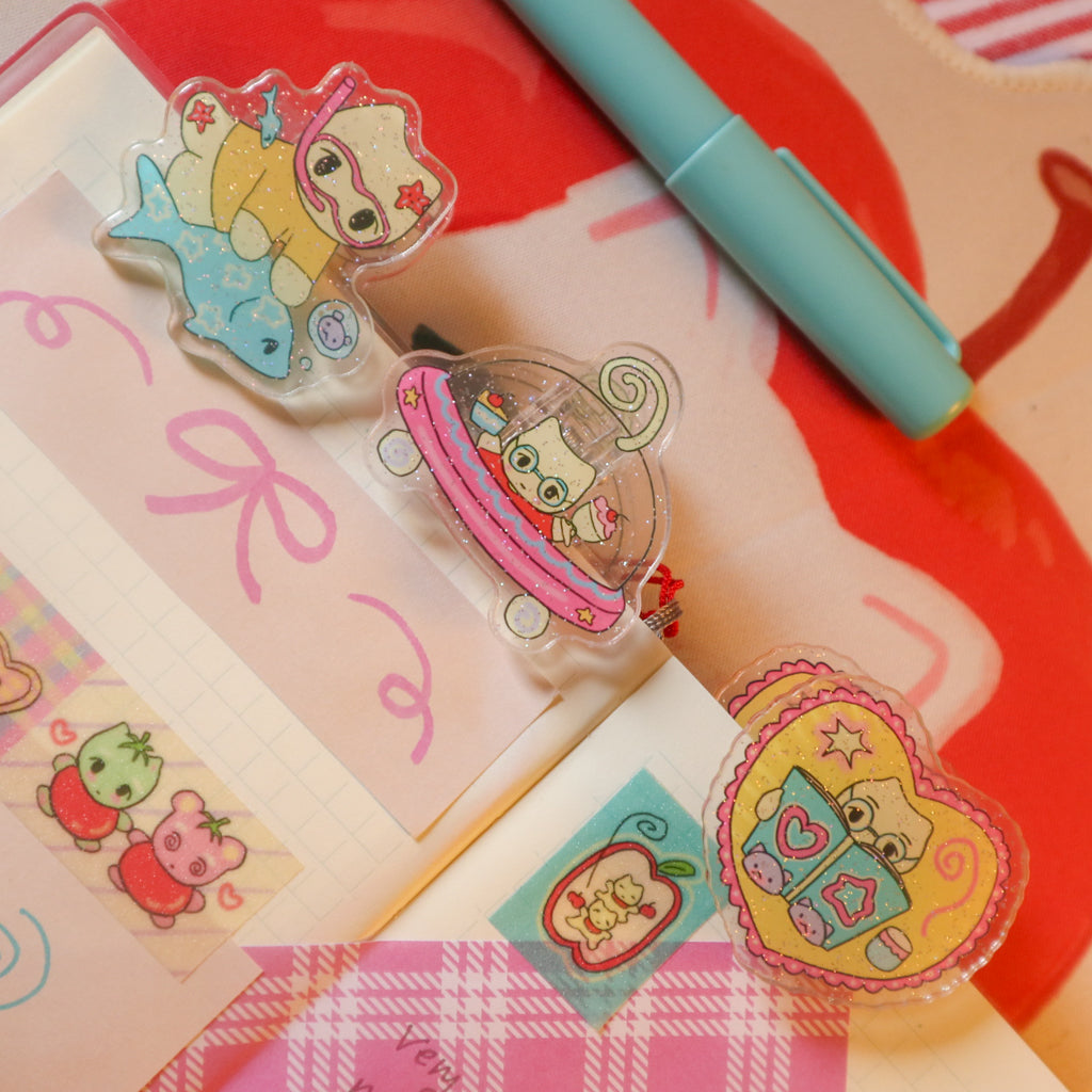 Cat Acrylic Clips