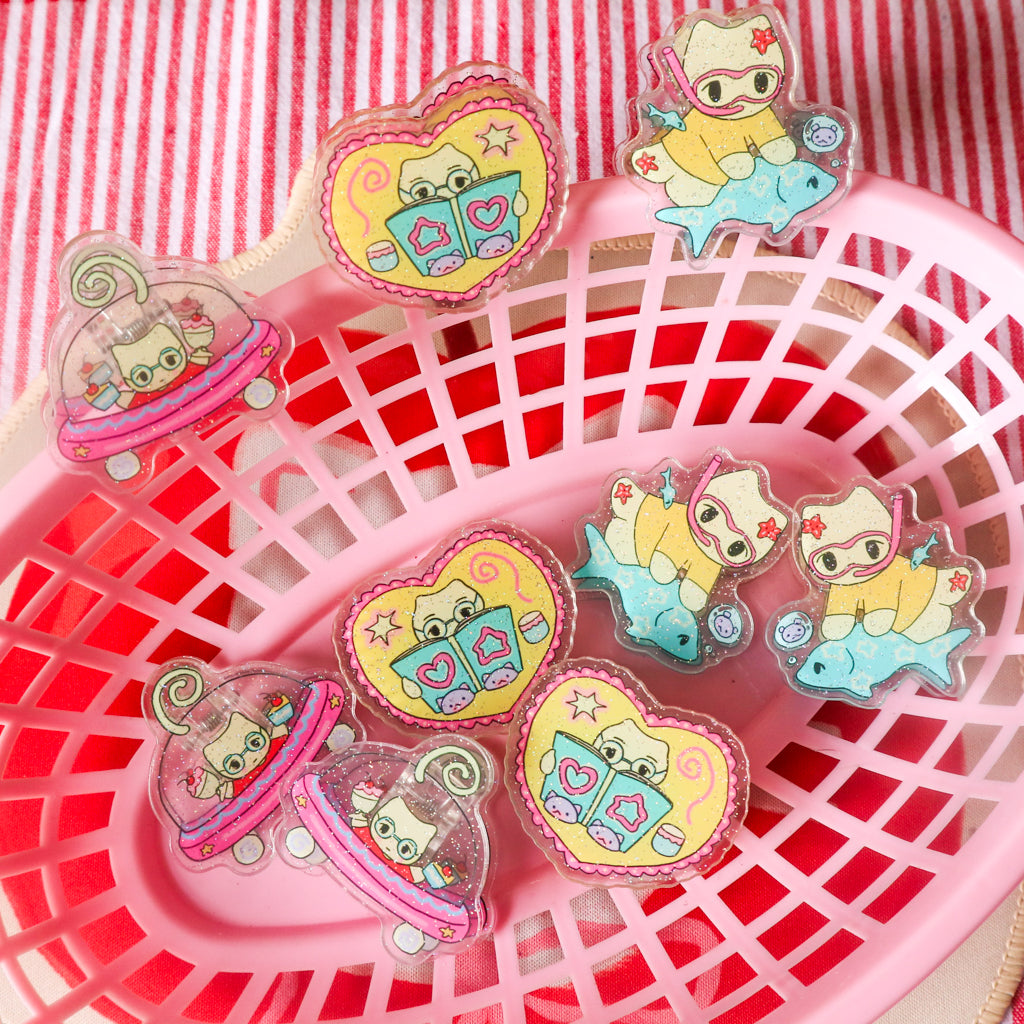 Cat Acrylic Clips