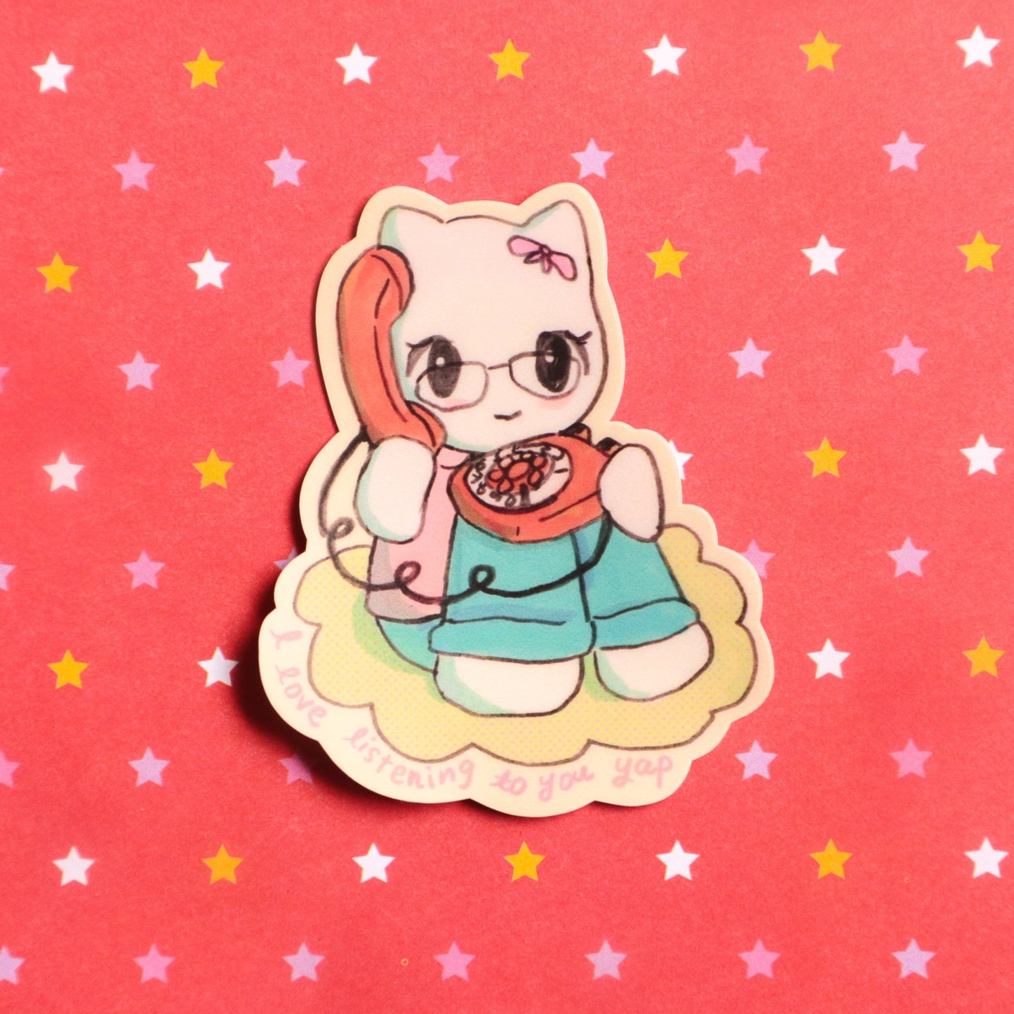 Listening To You Yap Sticker