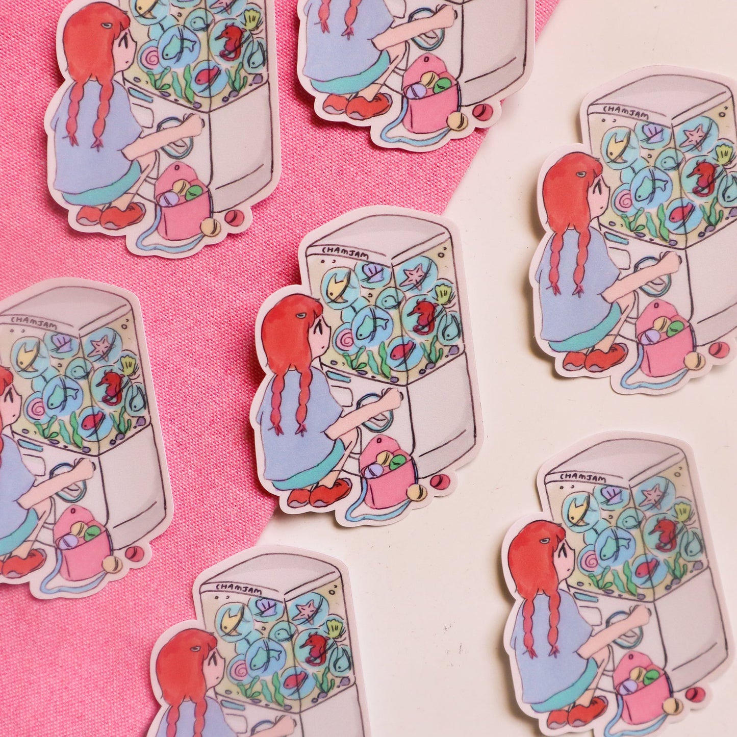 Fish Gachapon Sticker