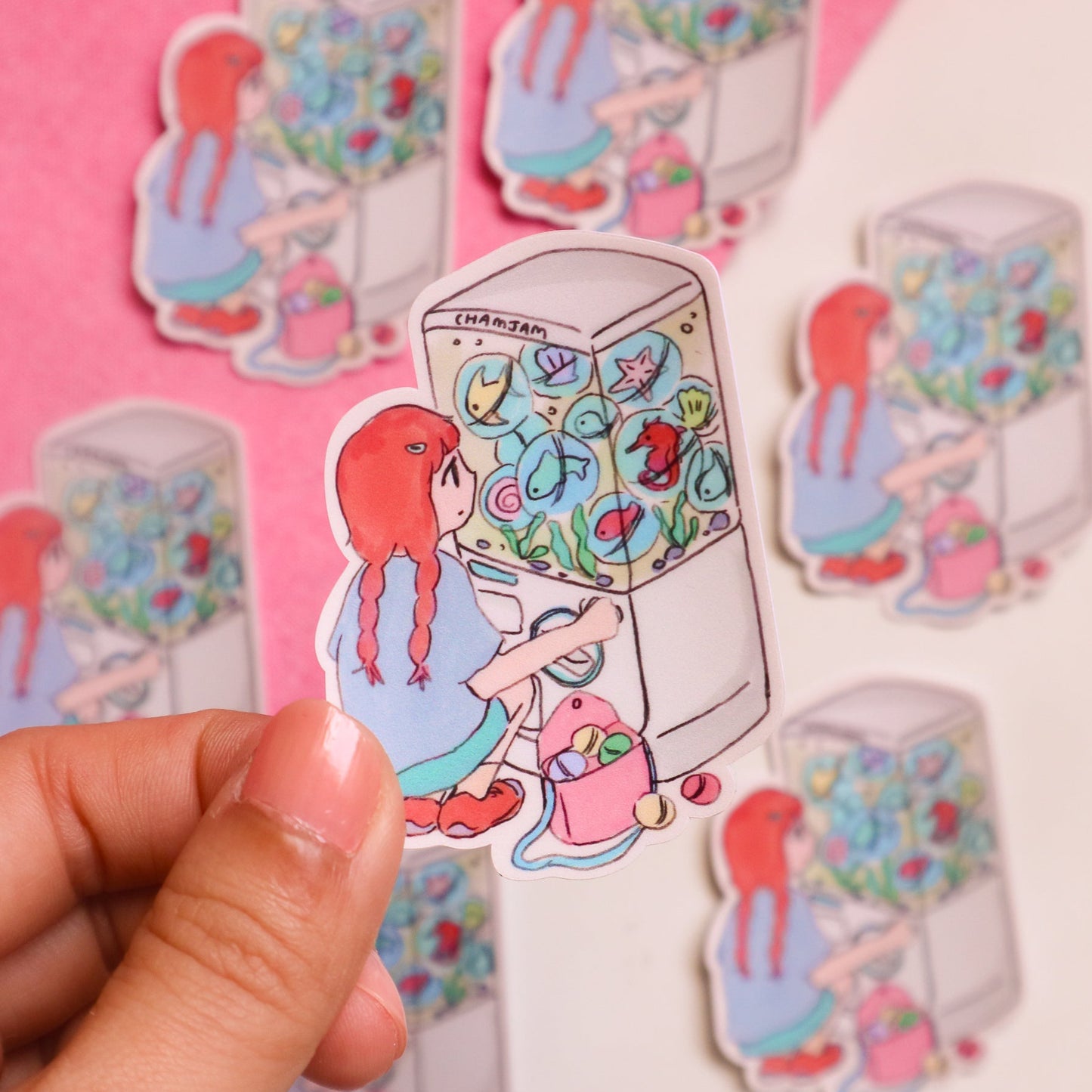 Fish Gachapon Sticker