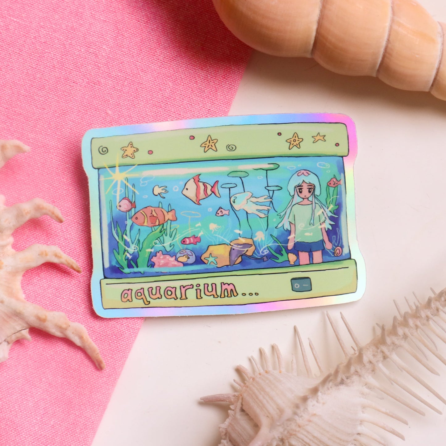 Aquarium Holo Sticker
