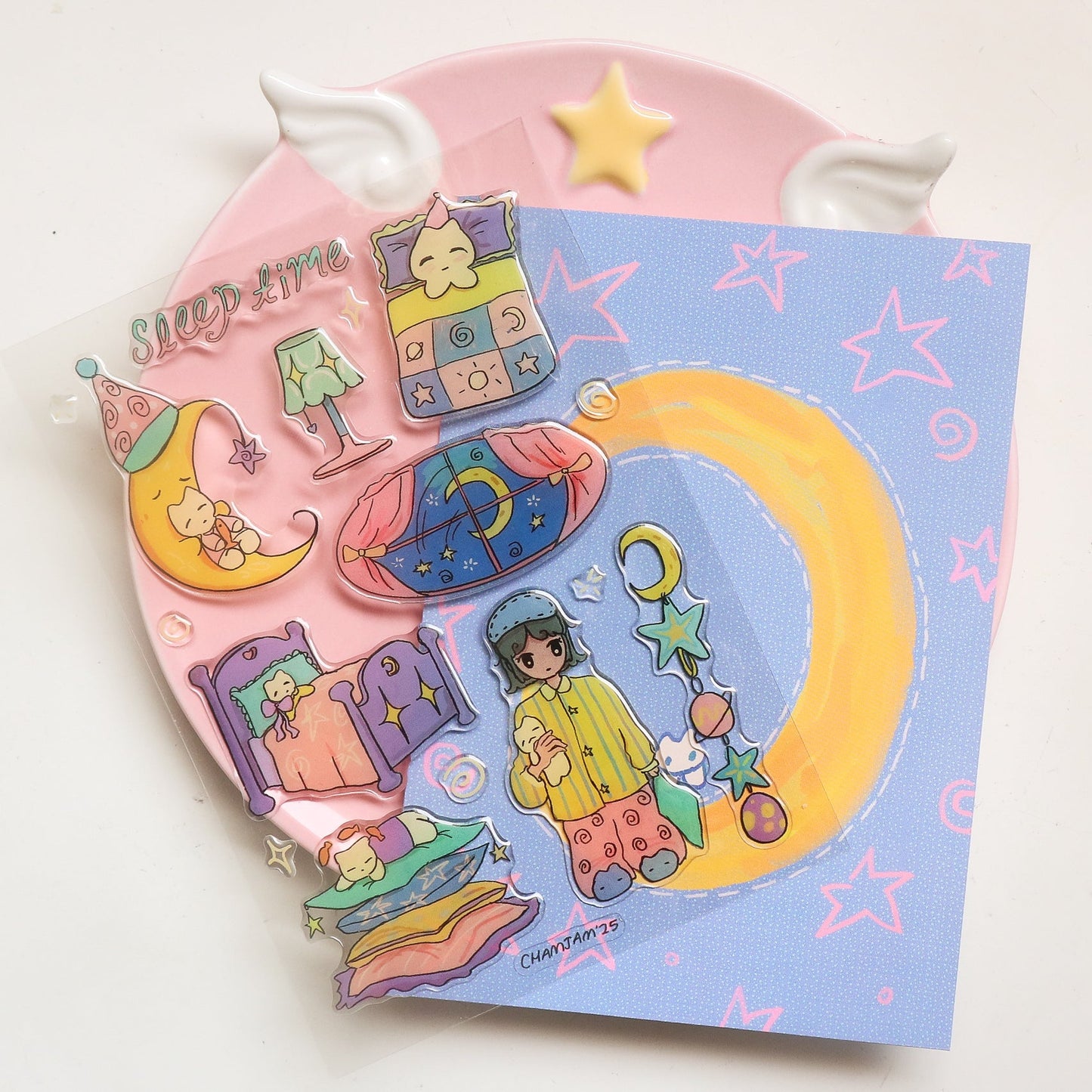 Bedtime Jelly Epoxy Sticker