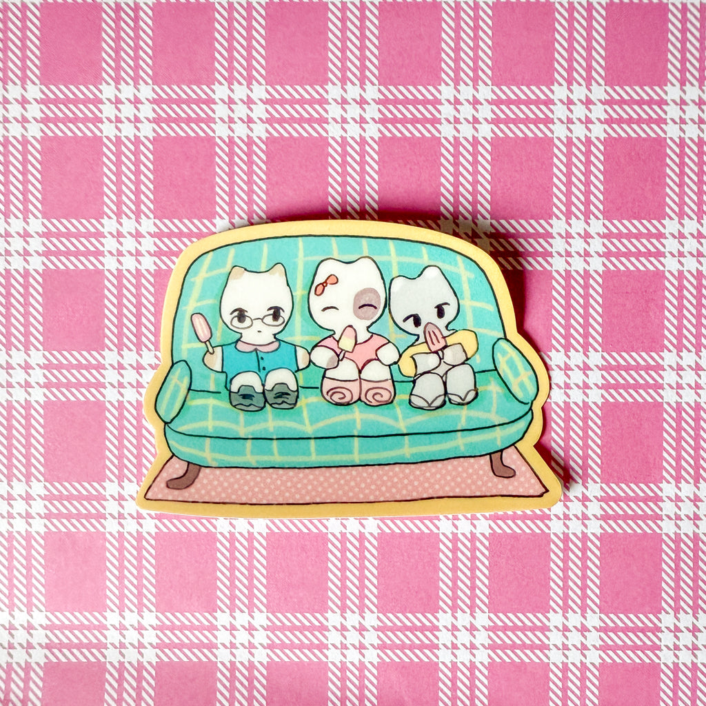 Chilling Cats Sticker