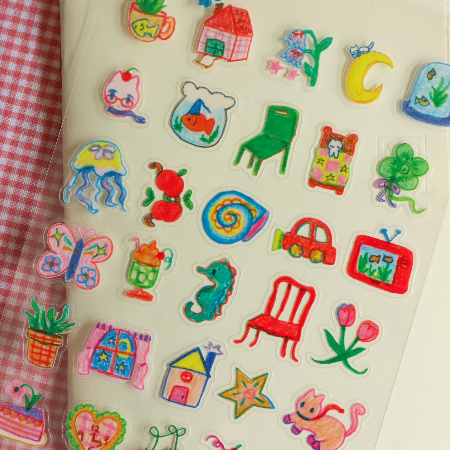 Colour Pencil Doodles Sticker Sheet