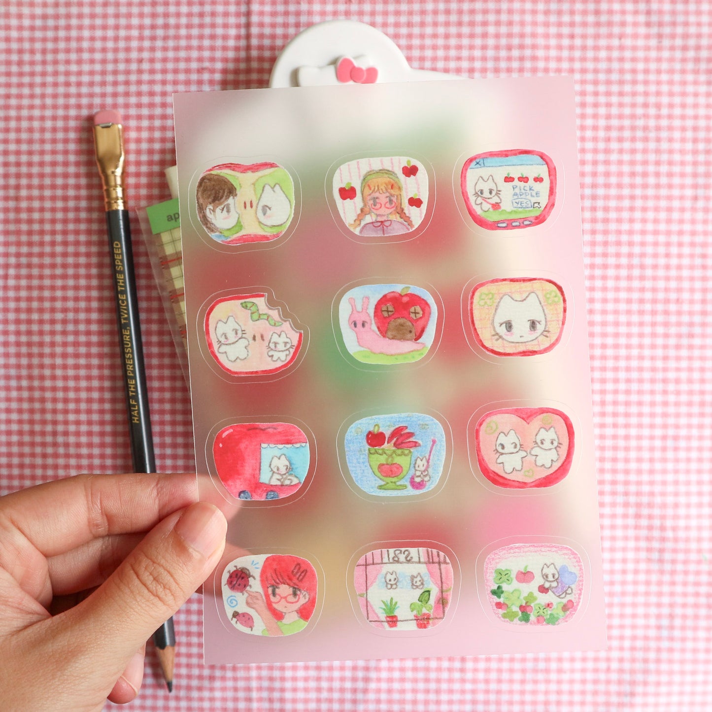 Apple Slice Sticker Sheet