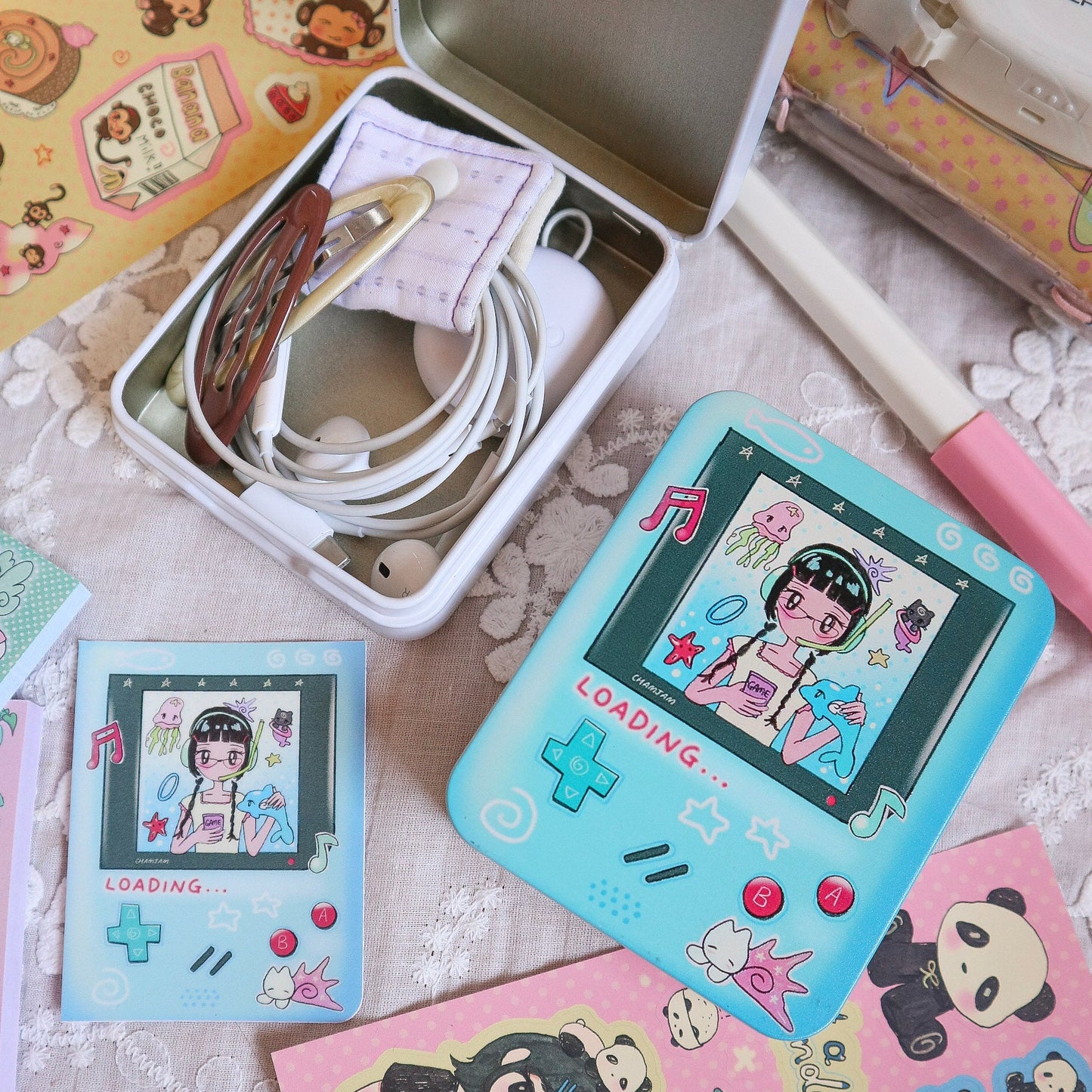 Game Girl Tin Box