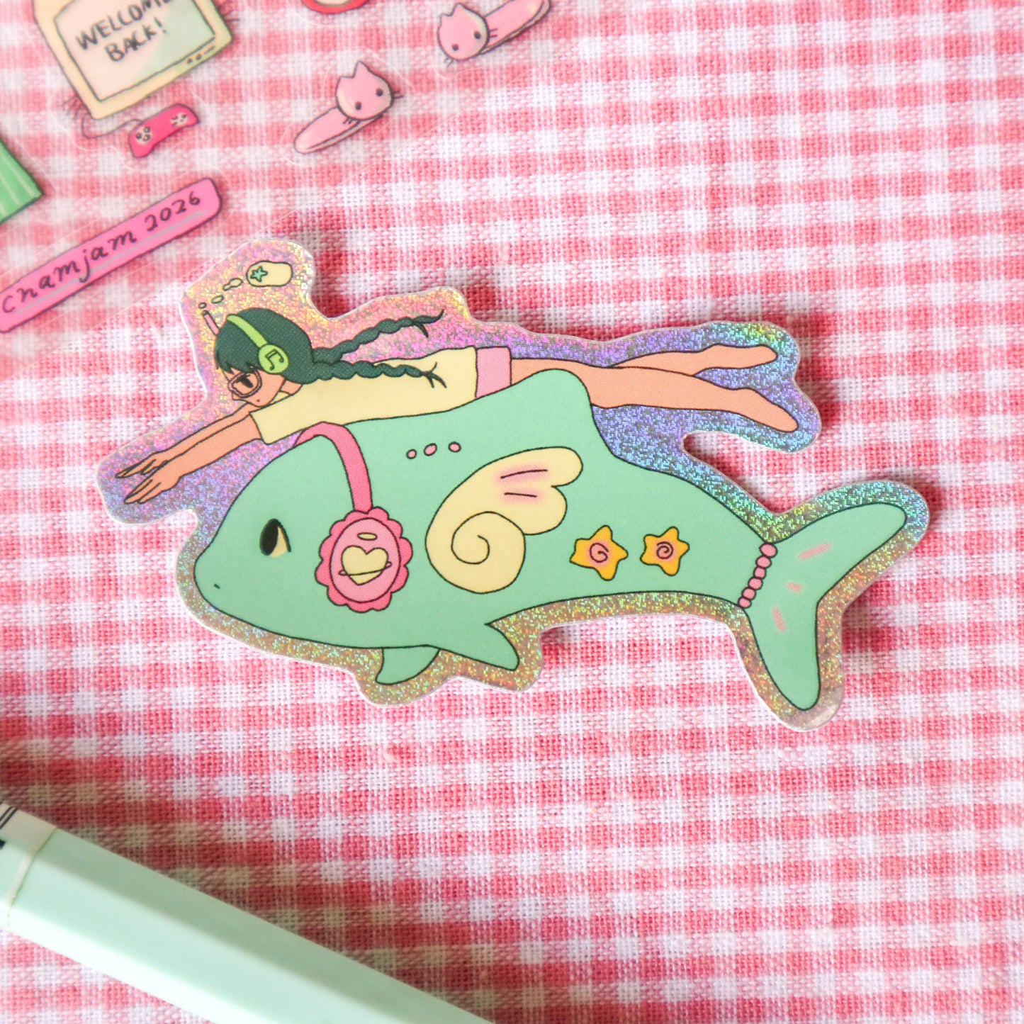 Dolphin Girl Sticker