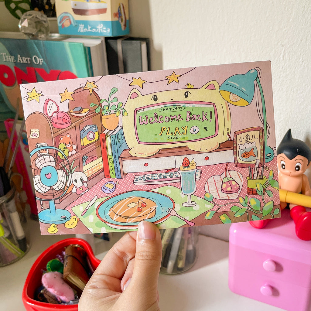 Nostalgic Cozy Desk Print