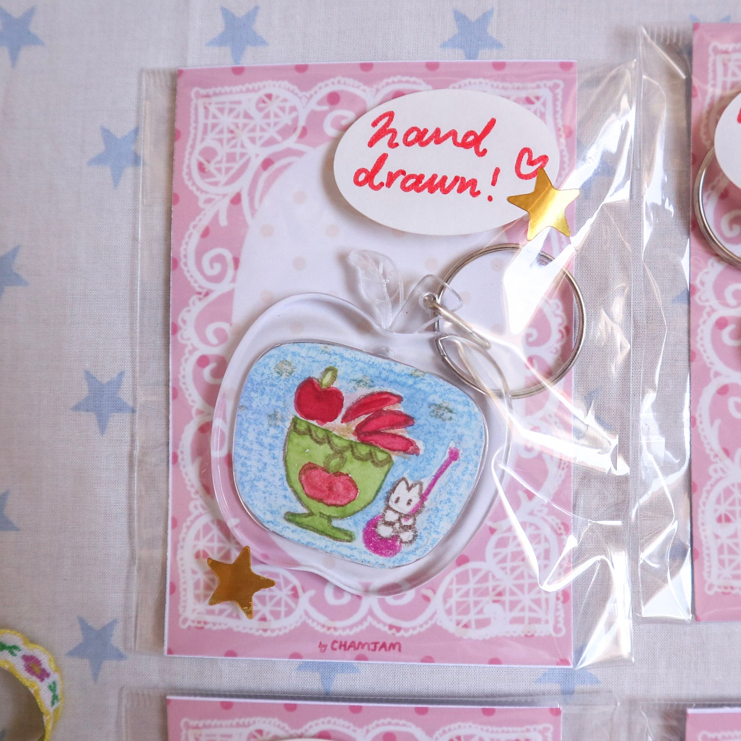 Hand Drawn Keychain (originals)