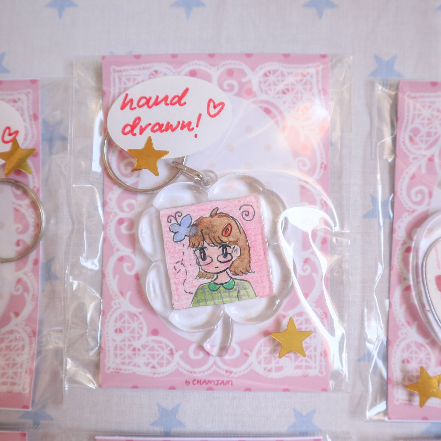 Hand Drawn Keychain (originals)