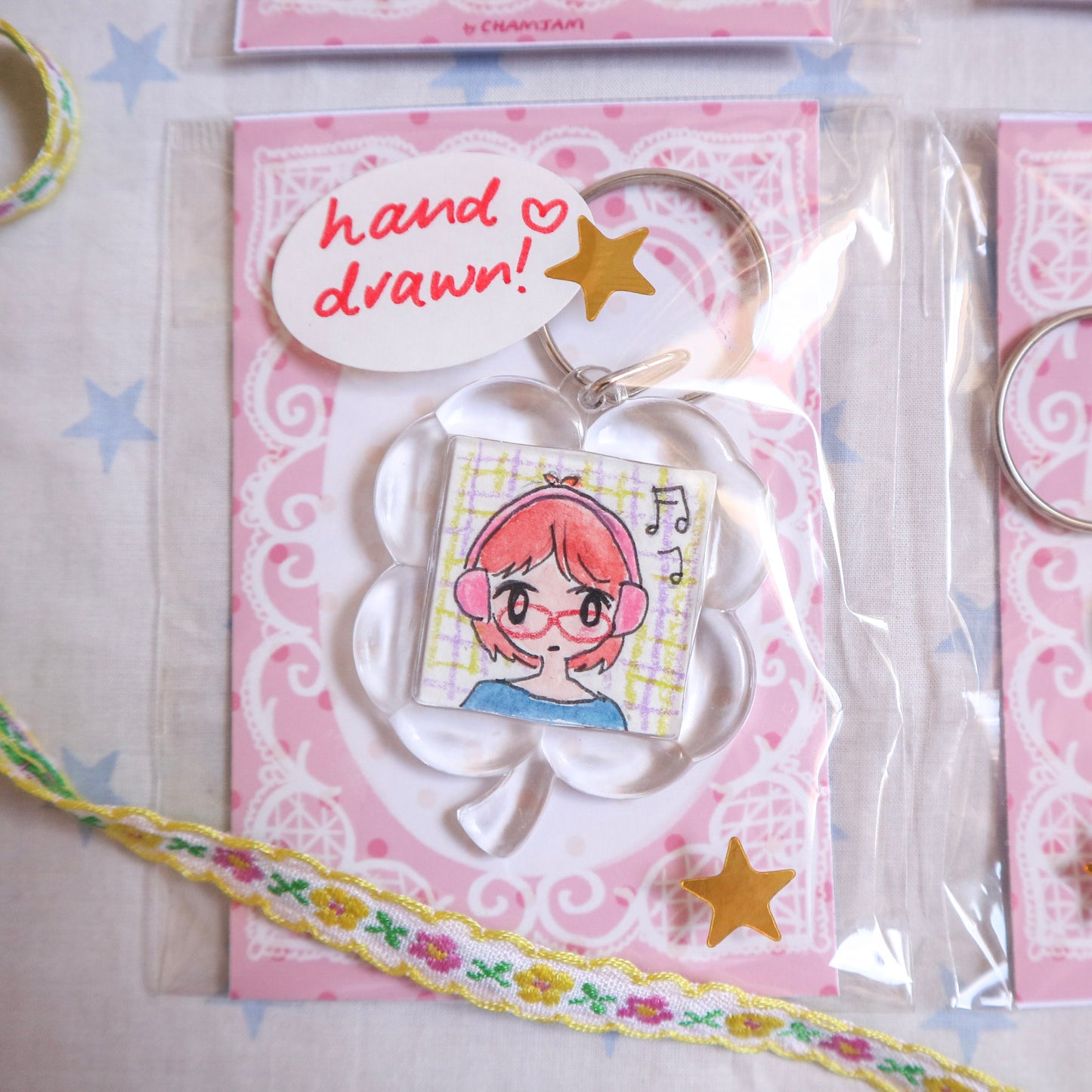 Hand Drawn Keychain (originals)