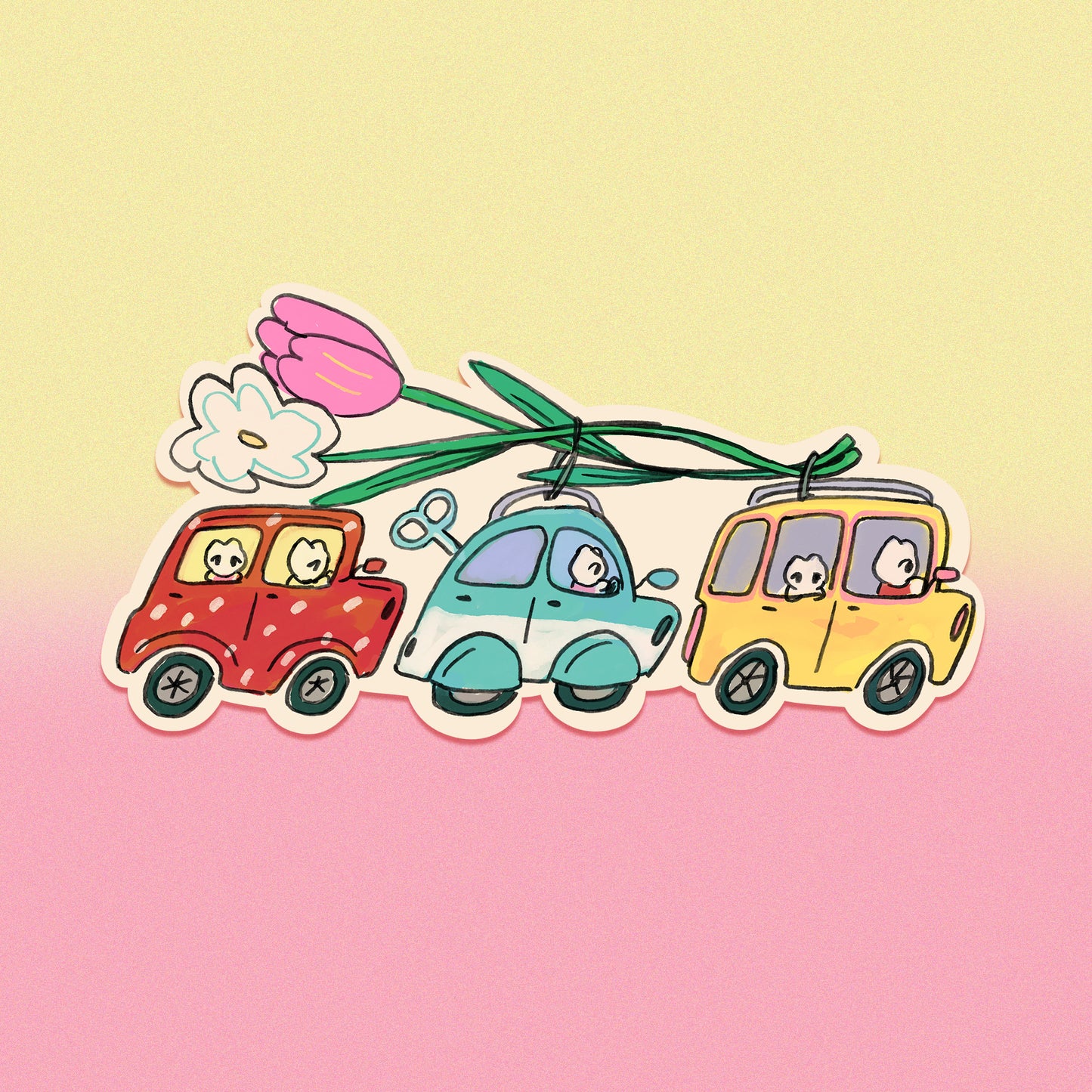 Beep Beep Sticker