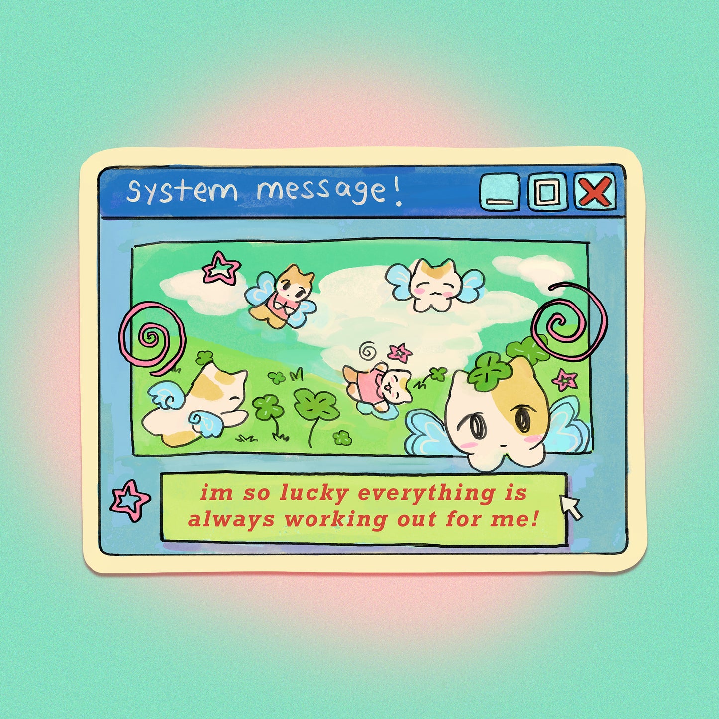 System Message Sticker