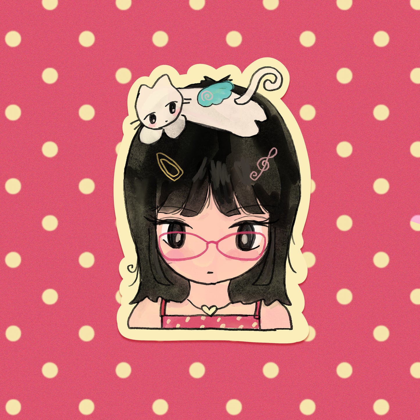 My Cat and I Sticker