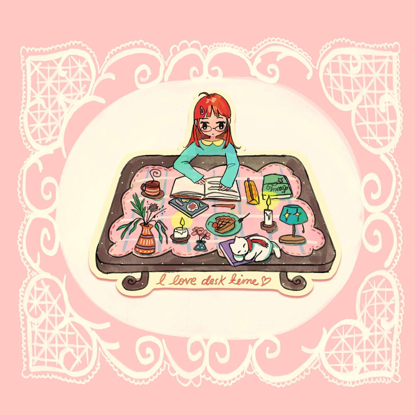 Desk Time Sticker