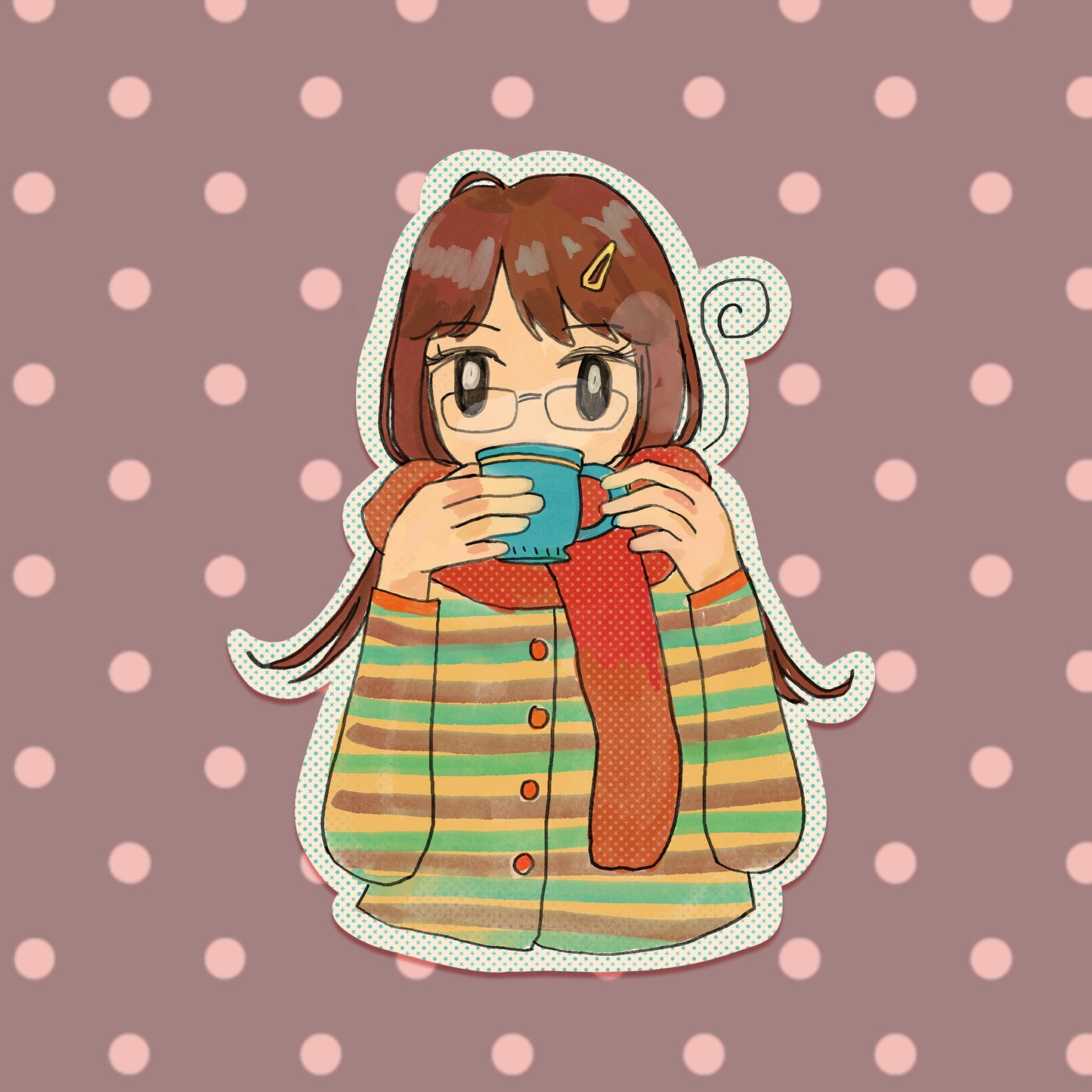 Warm Cuppa Sticker