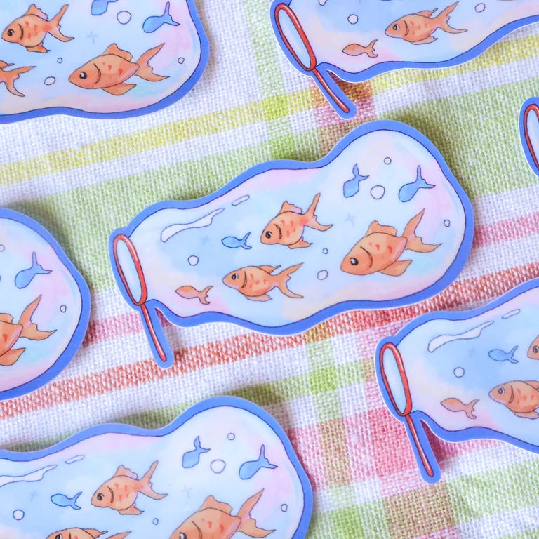 Bubbly Meteorite Fishes Sticker Set