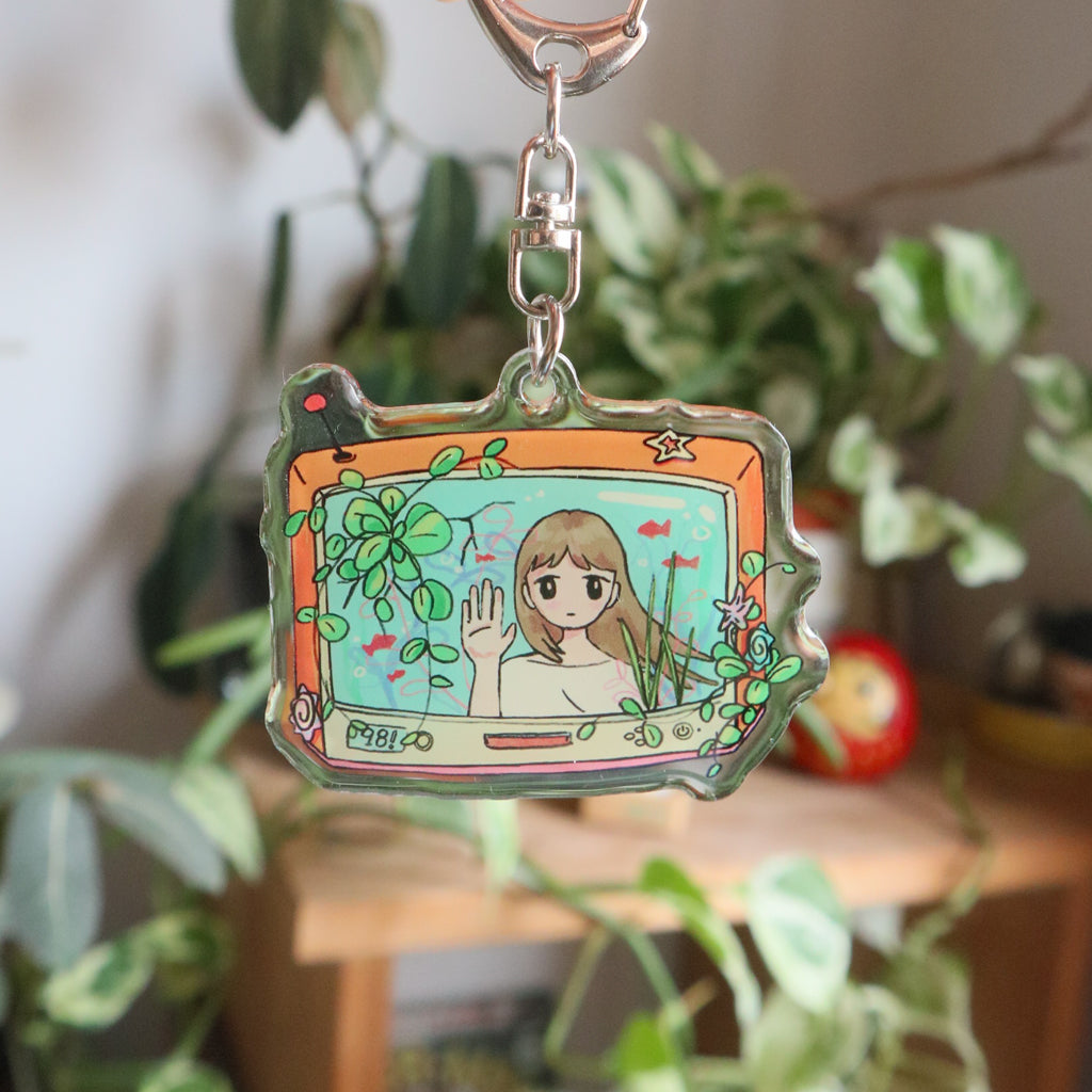 TV Girl Keyring