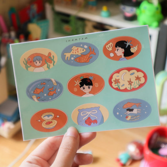 Oval Sea Stars Sticker Sheet • Oct 2023