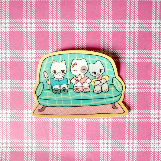 Chilling Cats Sticker