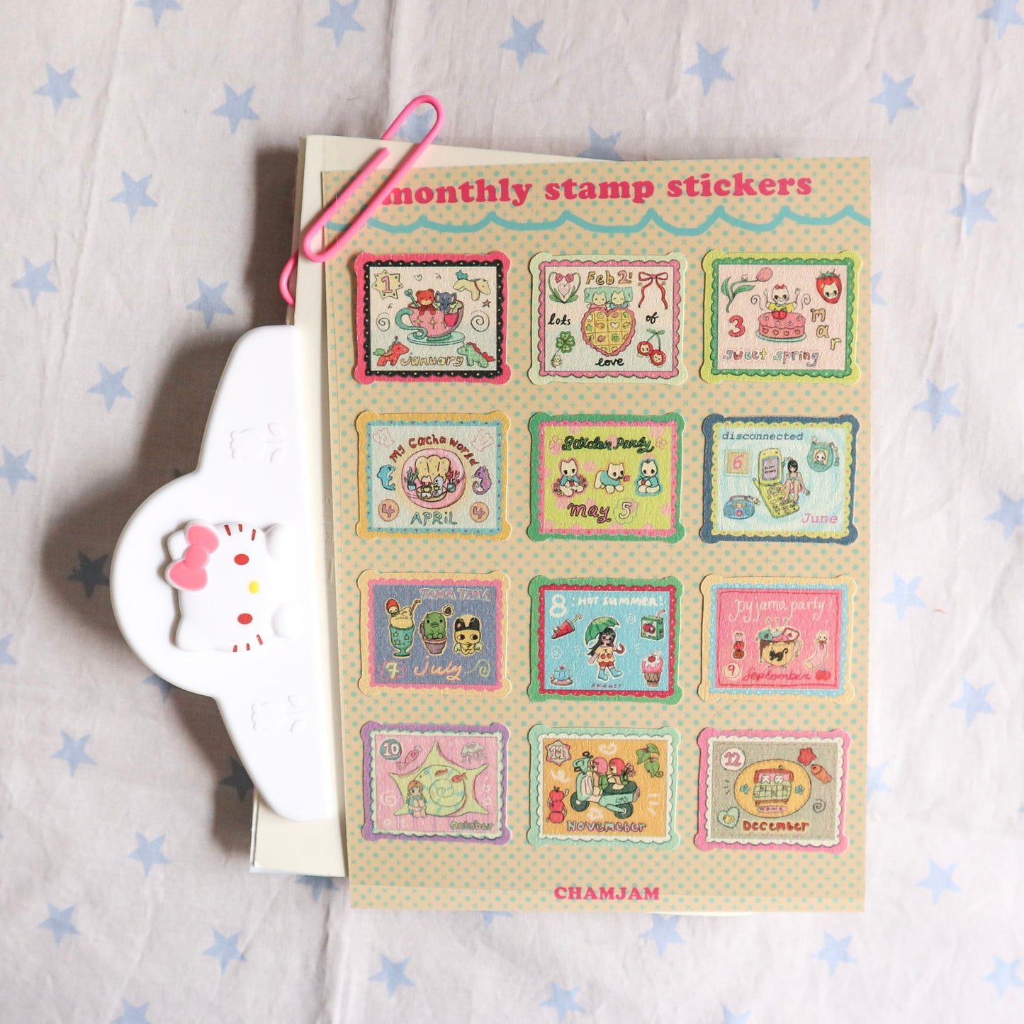 Monthly Stamp Stickers