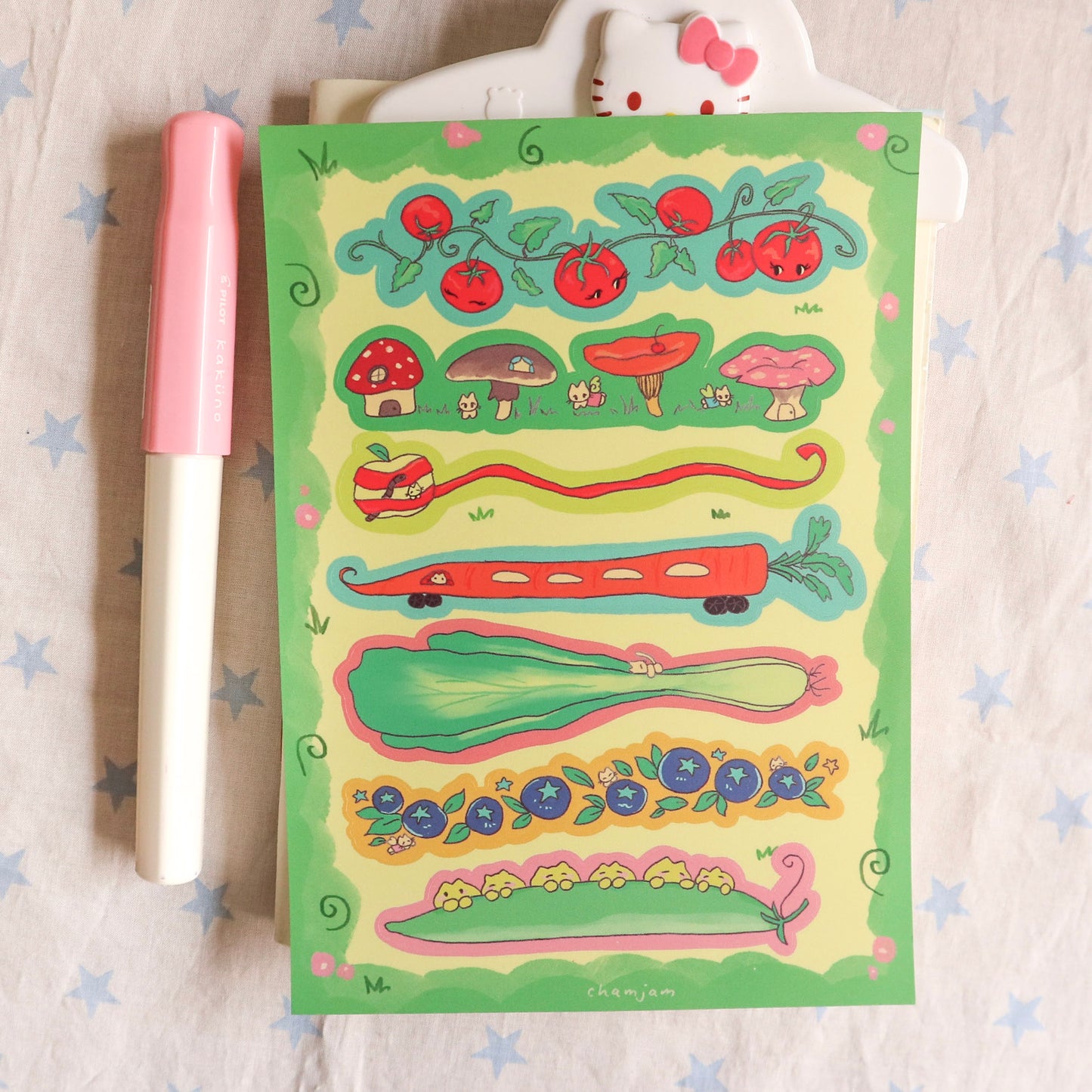 Veggie Farm Sticker Sheet