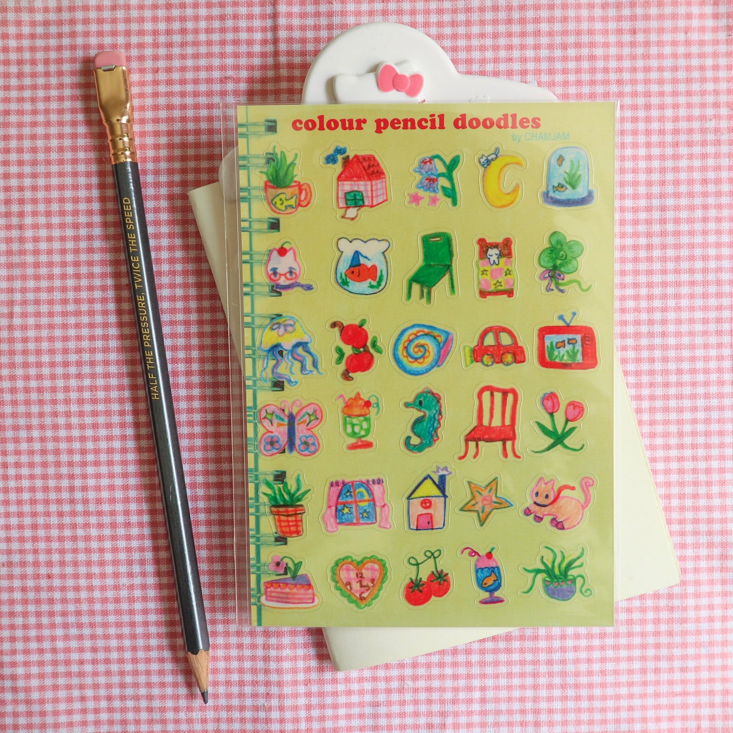 Colour Pencil Doodles Sticker Sheet