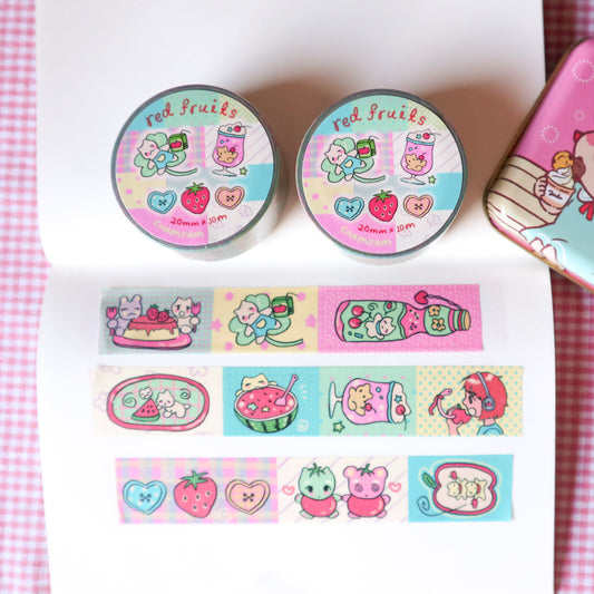 Red Fruits Washi Tape