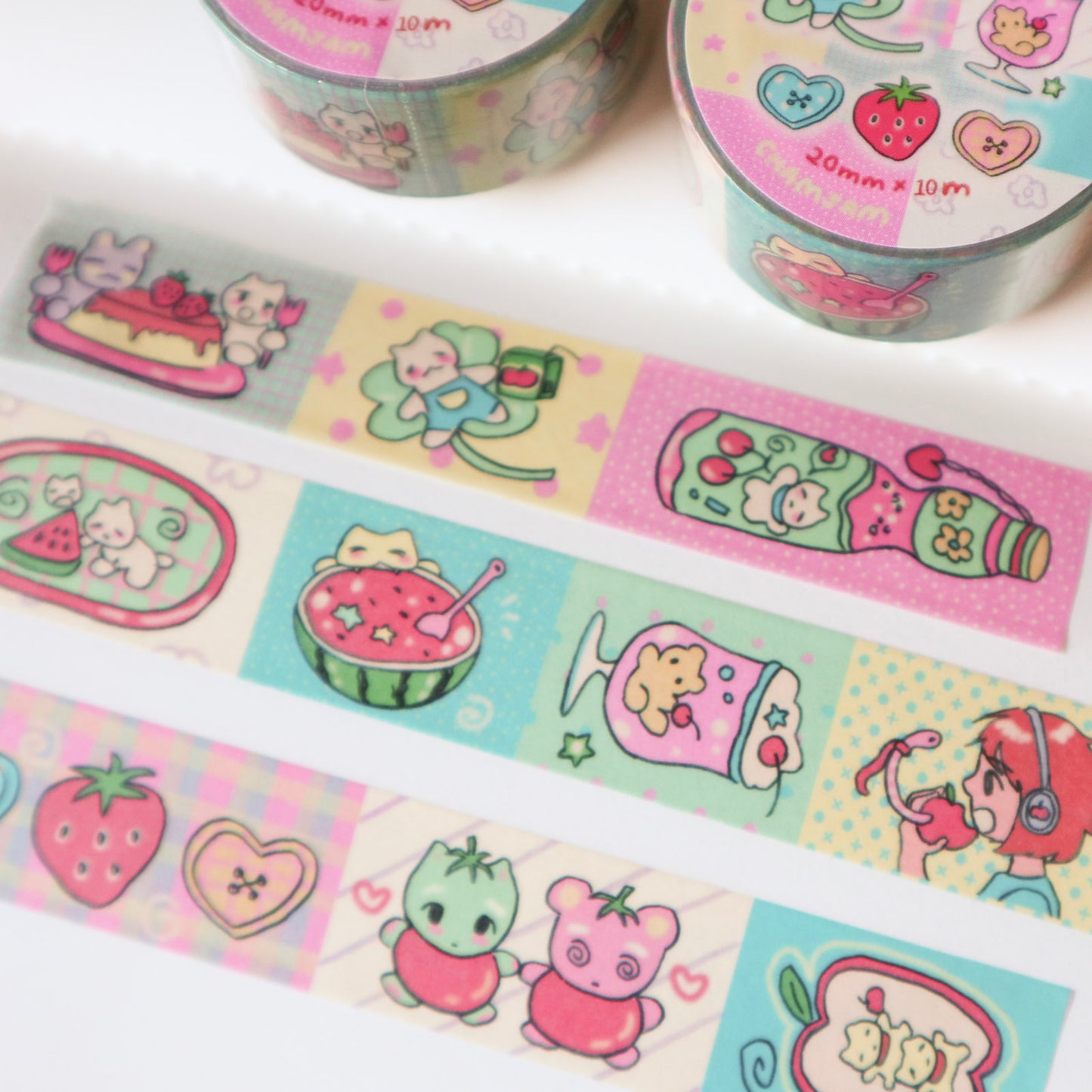 Red Fruits Washi Tape