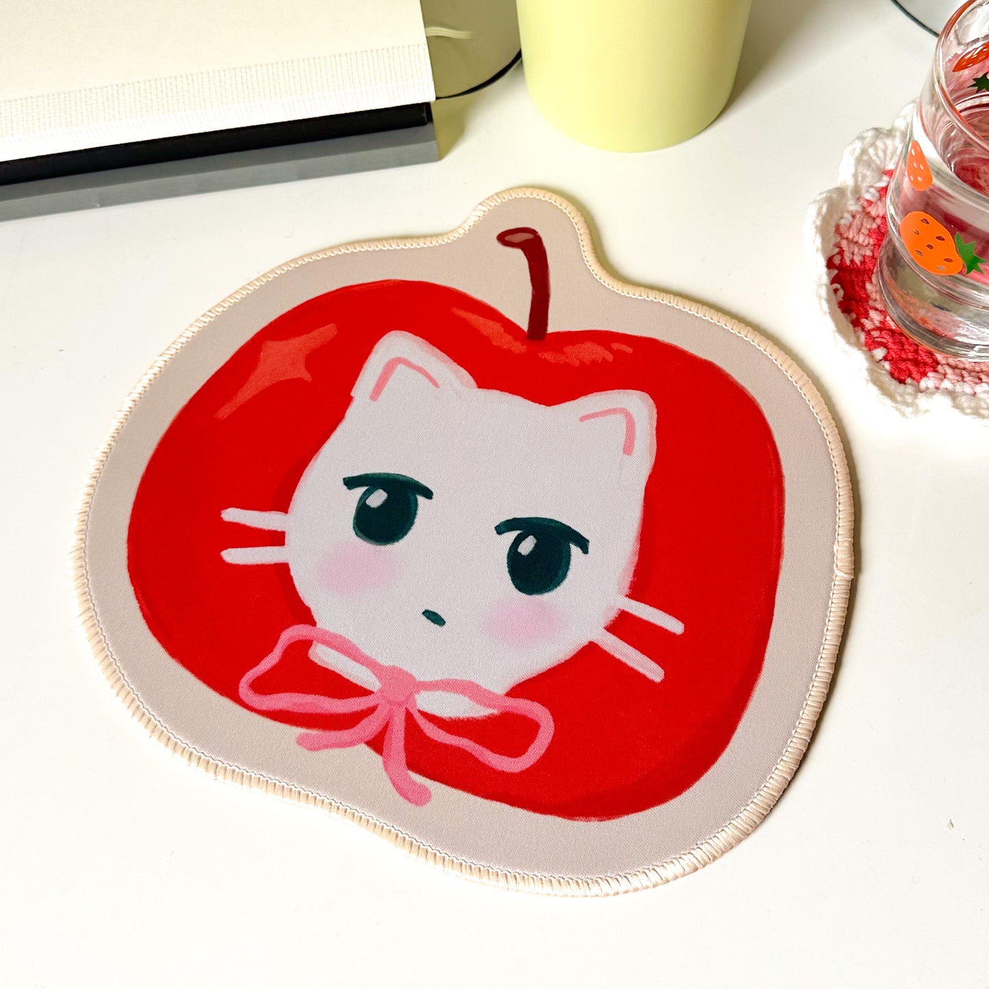 Apple Kitty Mousepad